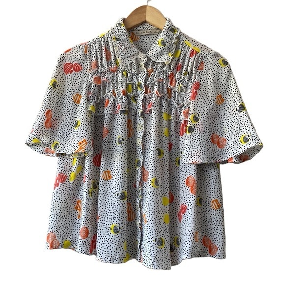 Tops - Zara Basic Coral Reef Button Up Blouse